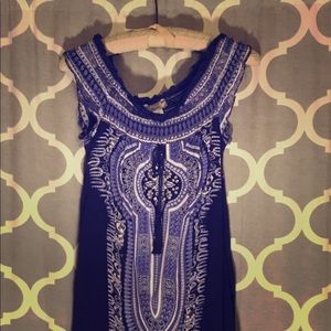 Band of Gypsies Beautiful Sundress in Blue Sz: S